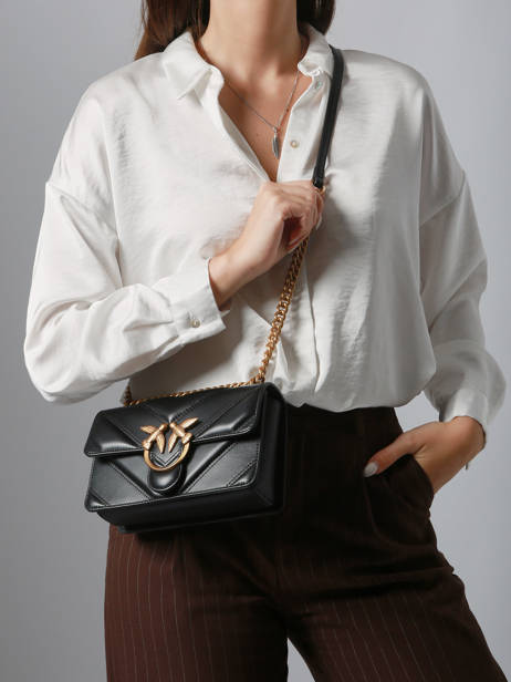 Cross Body Tas Love Bag Icon Pinko Zwart love bag icon 4550A2OS ander zicht 1